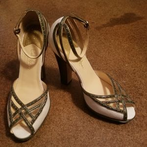 Cole Haan Nike Air Sandal Heels (Green / White)